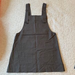 Linen Pinafore Overall Dress